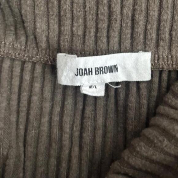 JOAH BROWN FOLDOVER MINI SKIRT ARMY LUXE RIB M/L - Picture 5 of 5